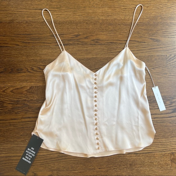 NWT Are You Am I Kaede silk camisole in Blush - Picture 16 of 16